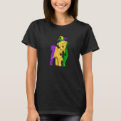 Funny Maltese Dog Lover Cute Mardi Gras Carnival P T-Shirt (Vorderseite)