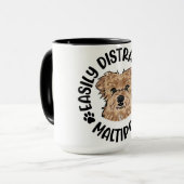 Funny Maltipoo Dog Tasse (Vorderseite Links)