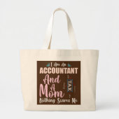 Funny Mama Accountant Ich bin Buchhalter und Mama Jumbo Stoffbeutel (Vorne)