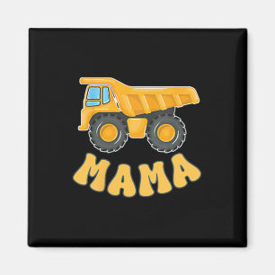 Funny Mama Baubagger Kinder passen Fa Magnet