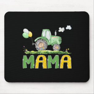 Funny Mama Birthday Boy Tractor Farm Truck Matchin Mousepad
