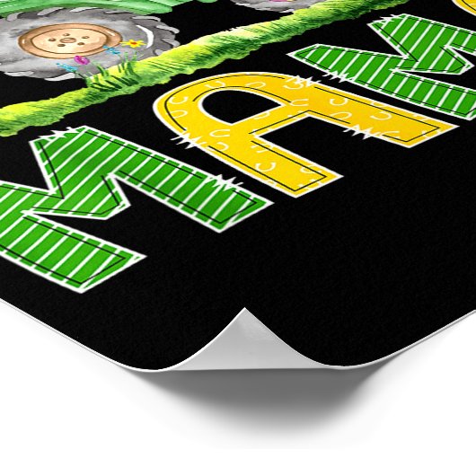 Funny Mama Birthday Boy Tractor Farm Truck Matchin Poster (Ecke)