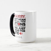 Funny Mama Birthday Personalisiert Gag Verwandlungstasse (Vorderseite Links)