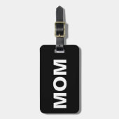 Funny Mama Black Gepäckanhänger (Vorderseite vertikal)