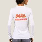 Funny Mama Coffee Pink Back Design Tri-Blend Shirt (Rückseite)