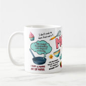 Funny Mama Cooking Jokes Kaffeetasse (Links)