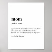 Funny Mama Definition Poster (Vorne)
