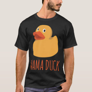 Funny Mama Duck Rubber Ducky Familie Matching Gold T-Shirt