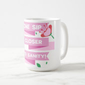 Funny Mama Geschenk ein Sift Naher zu Sanity Sarca Kaffeetasse (VorderseiteRechts)