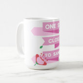 Funny Mama Geschenk ein Sift Naher zu Sanity Sarca Kaffeetasse (Vorderseite Links)