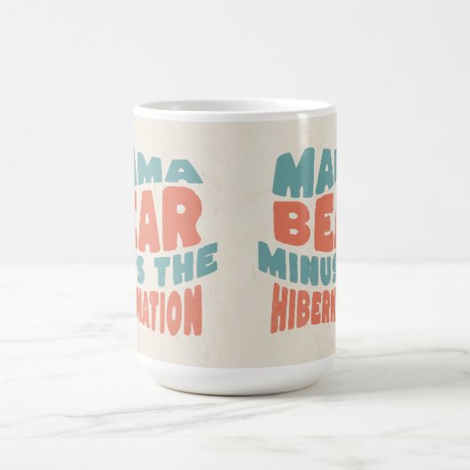 Funny Mama Geschenk Mama Bär Mini-Musik Kaffeetasse (Mittel)