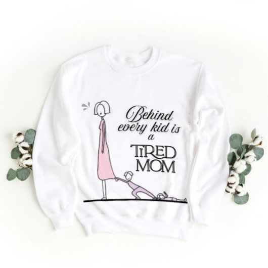 Funny Mama Geschenke Zitat - Müde Mama Leben Sweatshirt