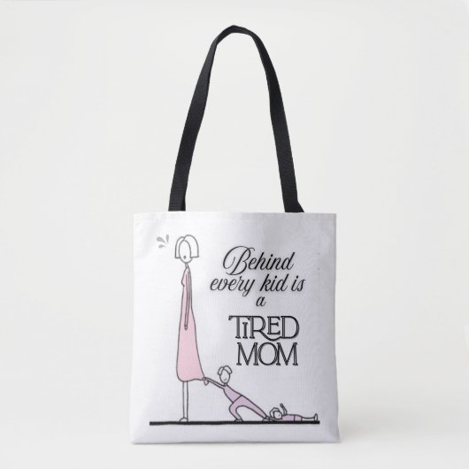 Funny Mama Geschenke Zitat - Müde Mama Leben Tasche (Vorderseite)