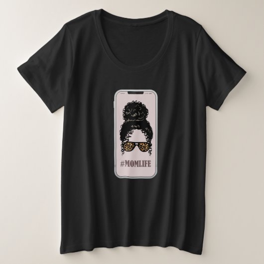 Funny Mama Große Größe T-Shirt (Design vorne)