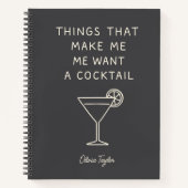 Funny Mama Life Drinking Erwachsene Spaß Name Notizblock (Vorderseite)