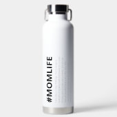 Funny Mama Life Hashtag Große Trinkflasche (Vorderseite)