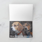 Funny Mama macht Windows Beagle Weihnachten nicht (Innenseite)
