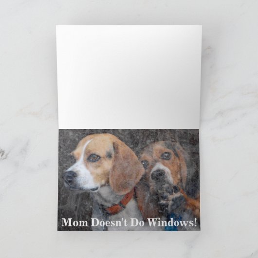 Funny Mama macht Windows Beagle Weihnachten nicht (Innenseite)