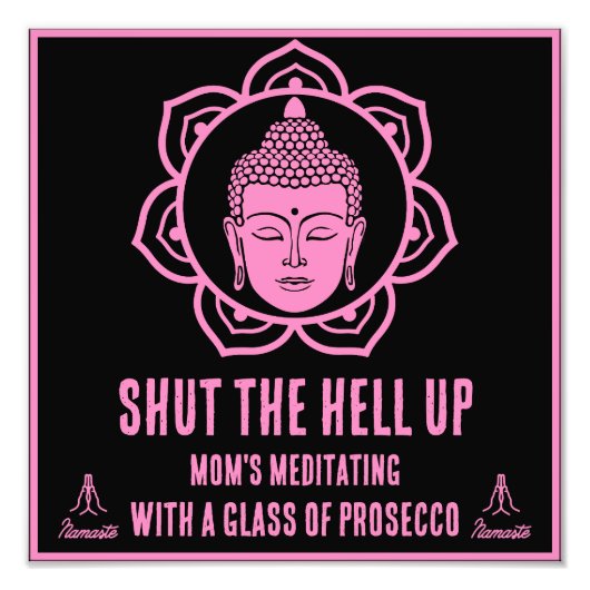 Funny Mama Medizin Prosecco - Schilder (Vorne)