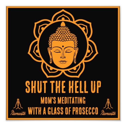 Funny Mama Medizin Prosecco - Schilder (Vorne)