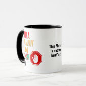 Funny Mama Mommy Mama NO Bruh Tasse (Vorderseite Links)