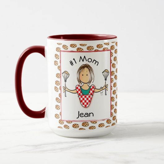 Funny Mama Mutter Großmutter Cartoon Kaffee Tasse (Links)
