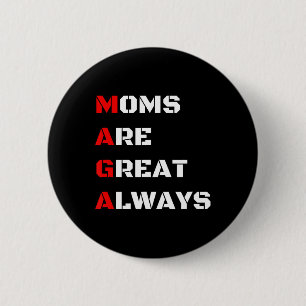 Funny Mama Mütter Tag Merch Mama für die ganze Fam Button