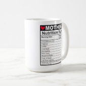 Funny Mama Nutrition Fakten Mama Essentials Kaffeetasse (VorderseiteRechts)
