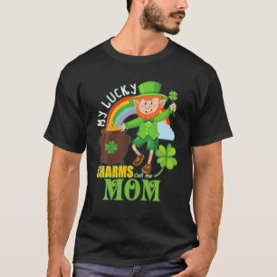 Funny Mama Paddy Day St Patricks Lucky Charts Anru T-Shirt