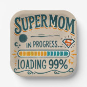 Funny Mama Paper Teller - Supermutter in Progress. (Vorderseite)