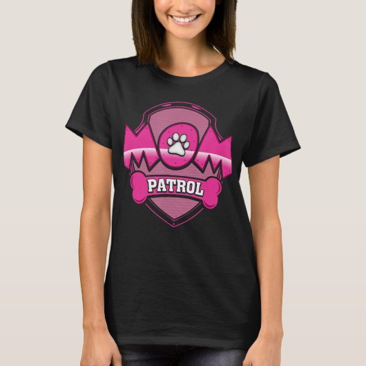 Funny Mama Patrol Hund Welpe Mama Patrol T Shirt (Vorderseite)
