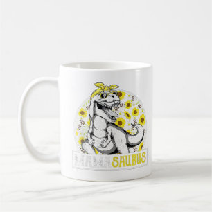 Funny Mama Saurus Sonnenblume , Dinosaurier Mama T Kaffeetasse