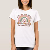 Funny Mama Shirt, ich habe zwei Titel Mama und Oma T-Shirt (Vorderseite)