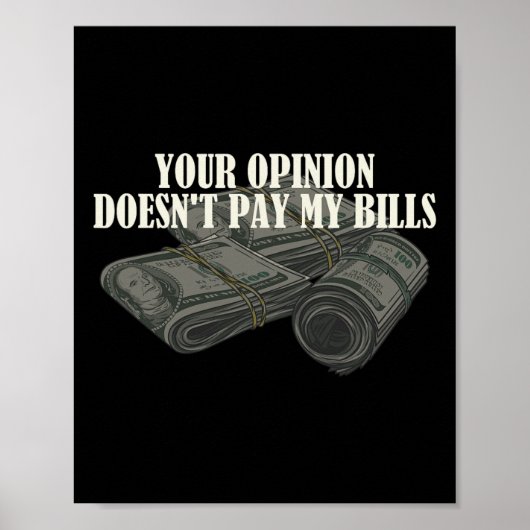 Funny Mama Slogan Graphic your Opinion Docks&# t  Poster (Vorne)