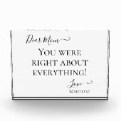 Funny Mama Sprichwort Sie waren richtig Fotoblock (Vorderseite)