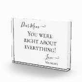 Funny Mama Sprichwort Sie waren richtig Fotoblock (Rechts)