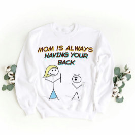 Funny Mama Support Cartoon - Ihren Rücken haben Sweatshirt