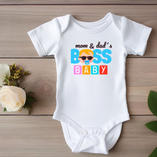 Funny Mama und Vaters Boss Baby Boy Strampler