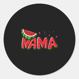 Funny Mama Watermelon Sommer Frucht Nationales Was Runder Aufkleber