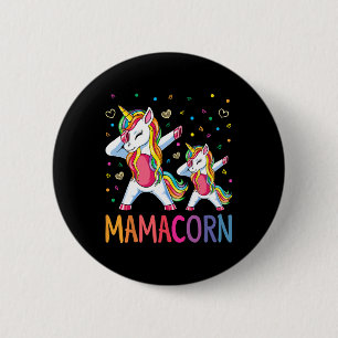 Funny Mamacorn Einhorn Kostüme Mama Muttertag Button
