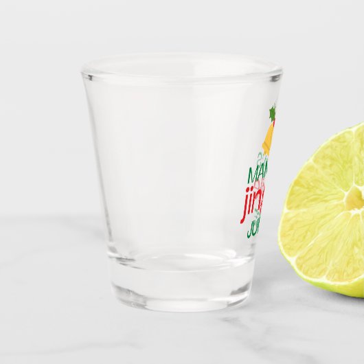 Funny Mamas Jingle Juice Shot Glass Schnapsglas (Links)