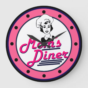 Funny Mamas Küchenmauer Große Wanduhr