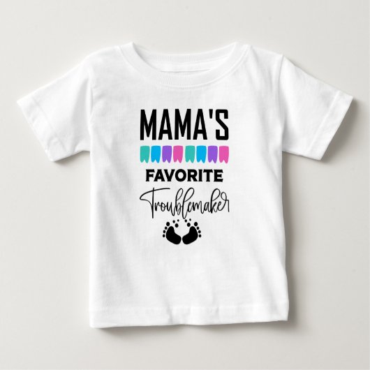 Funny Mamas Lieblings-Trost-Girls Baby T-shirt (Vorderseite)