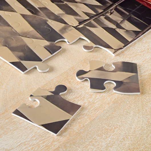 Funny Man and Bear bei Retro Diner Puzzle (Seite)