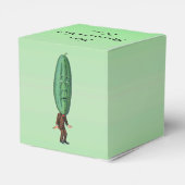 Funny Man Big Pickle Head Brown Anzug Green Geschenkschachtel (Rückseite)
