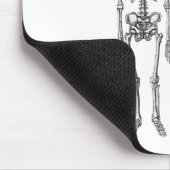 Funny Man Chimpanzee Skeleton Black Mit Augen Susa Mousepad (Ecke)