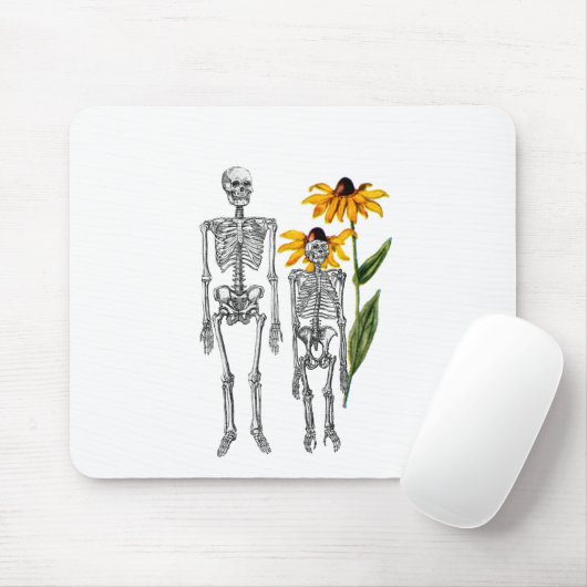 Funny Man Chimpanzee Skeleton Black Mit Augen Susa Mousepad (Mit Mouse)