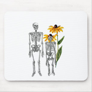 Funny Man Chimpanzee Skeleton Black Mit Augen Susa Mousepad