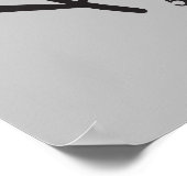 Funny Man Höhle Zuhause Bar Word Art Poster (Ecke)