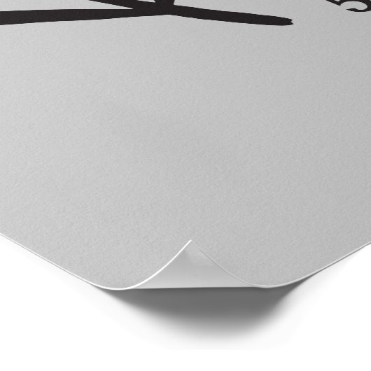 Funny Man Höhle Zuhause Bar Word Art Poster (Ecke)